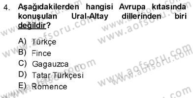 Türk Dili 1 Dersi 2013 - 2014 Yılı (Vize) Ara Sınav Soruları 4. Soru