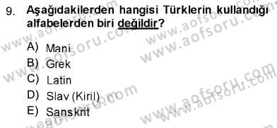 Türk Dili 1 Dersi 2013 - 2014 Yılı (Vize) Ara Sınav Soruları 9. Soru