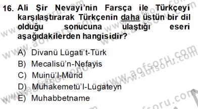 Türk Dili 1 Dersi 2014 - 2015 Yılı (Vize) Ara Sınav Soruları 16. Soru