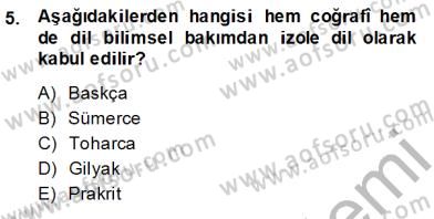 Türk Dili 1 Dersi 2014 - 2015 Yılı (Vize) Ara Sınav Soruları 5. Soru