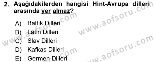 Türk Dili 1 Dersi 2016 - 2017 Yılı 3 Ders Sınav Soruları 2. Soru
