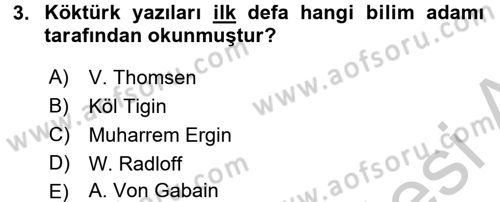 Türk Dili 1 Dersi 2016 - 2017 Yılı 3 Ders Sınav Soruları 3. Soru