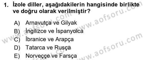 Türk Dili 1 Dersi 2016 - 2017 Yılı (Vize) Ara Sınav Soruları 1. Soru