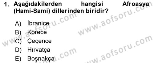 Türk Dili 1 Dersi 2017 - 2018 Yılı (Vize) Ara Sınav Soruları 1. Soru