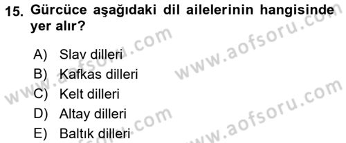 Türk Dili 1 Dersi 2022 - 2023 Yılı (Vize) Ara Sınav Soruları 15. Soru