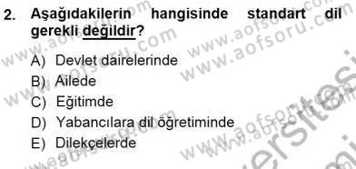 Türkçe Sözlü Anlatım Dersi 2012 - 2013 Yılı (Final) Dönem Sonu Sınav Soruları 2. Soru