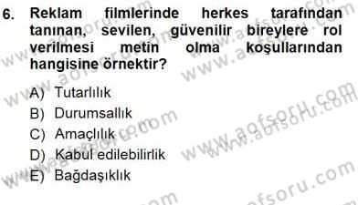 Türkçe Sözlü Anlatım Dersi 2012 - 2013 Yılı (Final) Dönem Sonu Sınav Soruları 6. Soru