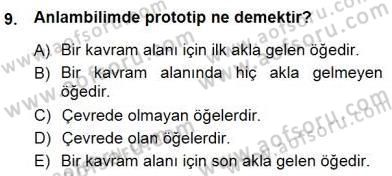 Türkçe Sözlü Anlatım Dersi 2012 - 2013 Yılı (Final) Dönem Sonu Sınav Soruları 9. Soru