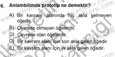 Türkçe Sözlü Anlatım Dersi 2014 - 2015 Yılı (Final) Dönem Sonu Sınav Soruları 6. Soru