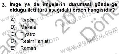 Türkçe Sözlü Anlatım Dersi 2015 - 2016 Yılı (Final) Dönem Sonu Sınav Soruları 3. Soru