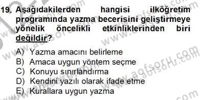Türkçe Yazılı Anlatım Dersi 2012 - 2013 Yılı (Final) Dönem Sonu Sınav Soruları 19. Soru