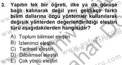 Türkçe Yazılı Anlatım Dersi 2012 - 2013 Yılı (Final) Dönem Sonu Sınav Soruları 3. Soru