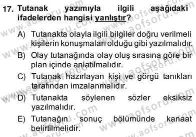 Türkçe Yazılı Anlatım Dersi 2013 - 2014 Yılı (Vize) Ara Sınav Soruları 17. Soru