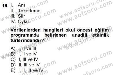 Türkçe Yazılı Anlatım Dersi 2014 - 2015 Yılı (Final) Dönem Sonu Sınav Soruları 19. Soru