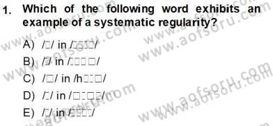 Türkçe Ses Ve Biçim Bilgisi Dersi 2013 - 2014 Yılı (Vize) Ara Sınavı 1. Soru