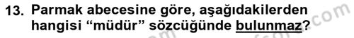 Türk İşaret Dili Dersi 2021 - 2022 Yılı (Vize) Ara Sınav Soruları 13. Soru