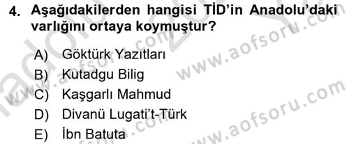 Türk İşaret Dili Dersi 2021 - 2022 Yılı Yaz Okulu Sınavı 4. Soru