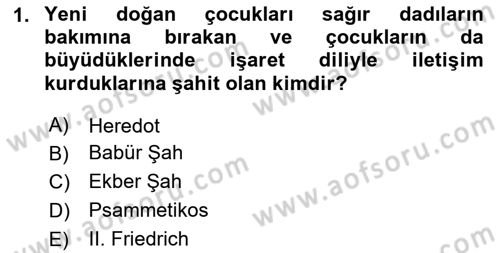 Türk İşaret Dili Dersi 2023 - 2024 Yılı (Final) Dönem Sonu Sınav Soruları 1. Soru