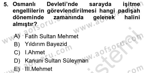 Türk İşaret Dili Dersi 2023 - 2024 Yılı Yaz Okulu Sınav Soruları 5. Soru
