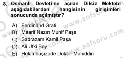 Türk İşaret Dili Dersi 2024 - 2025 Yılı (Vize) Ara Sınav Soruları 8. Soru