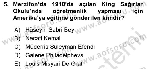 Türk İşaret Dili Dersi 2024 - 2025 Yılı Yaz Okulu Sınav Soruları 5. Soru