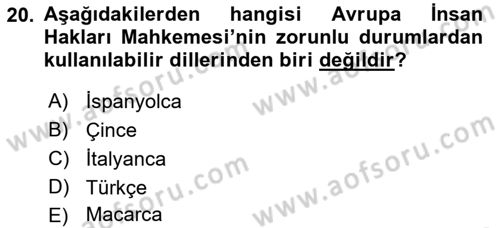 Uluslararası İlişkilere Giriş Dersi 2018 - 2019 Yılı 3 Ders Sınav Soruları 20. Soru
