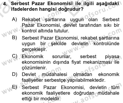 Uluslararası İlişkilere Giriş Dersi 2023 - 2024 Yılı (Vize) Ara Sınav Soruları 4. Soru