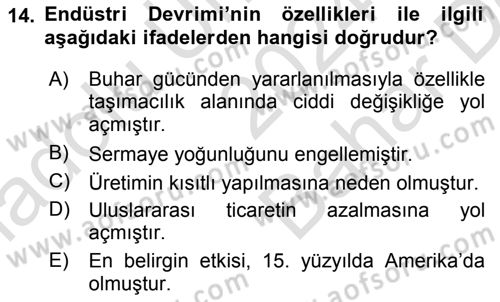 Uluslararası İlişkilere Giriş Dersi 2024 - 2025 Yılı (Vize) Ara Sınav Soruları 14. Soru