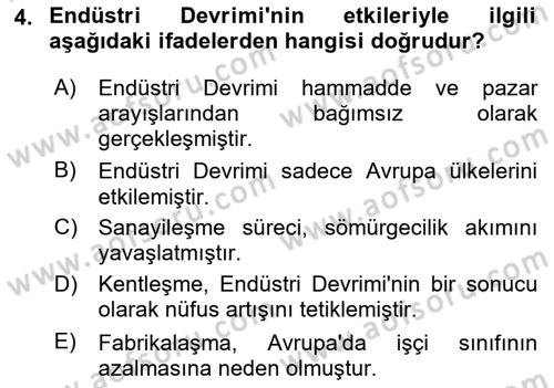 Uluslararası İlişkilere Giriş Dersi 2024 - 2025 Yılı Yaz Okulu Sınav Soruları 4. Soru