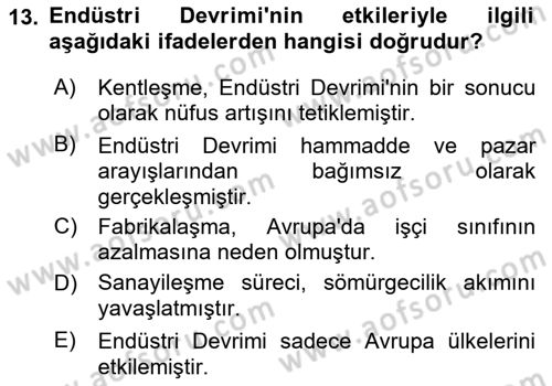 Uluslararası İlişkilere Giriş Dersi 2025 - 2026 Yılı (Vize) Ara Sınav Soruları 13. Soru