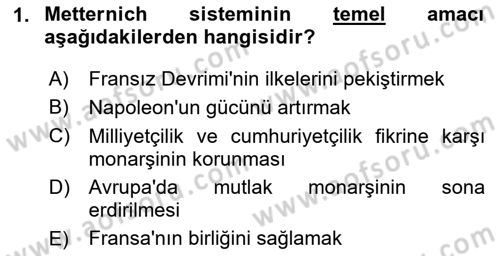 Uluslararası İlişkilere Giriş Dersi 2025 - 2026 Yılı (Final) Dönem Sonu Sınav Soruları 1. Soru