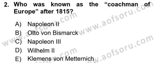 Introduction to International Relations Dersi 2017 - 2018 Yılı (Final) Dönem Sonu Sınav Soruları 2. Soru