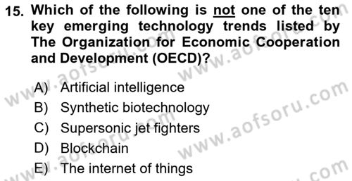 Introduction to International Relations Dersi 2020 - 2021 Yılı Yaz Okulu Sınav Soruları 15. Soru