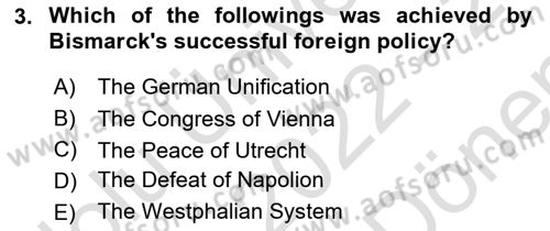 Introduction to International Relations Dersi 2022 - 2023 Yılı (Final) Dönem Sonu Sınav Soruları 3. Soru