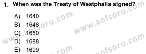 Introduction to International Relations Dersi 2022 - 2023 Yılı Yaz Okulu Sınav Soruları 1. Soru