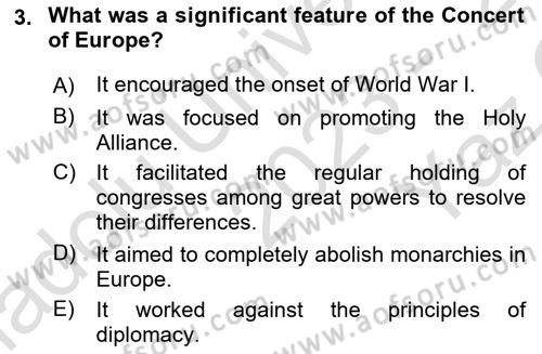 Introduction to International Relations Dersi 2023 - 2024 Yılı Yaz Okulu Sınav Soruları 3. Soru