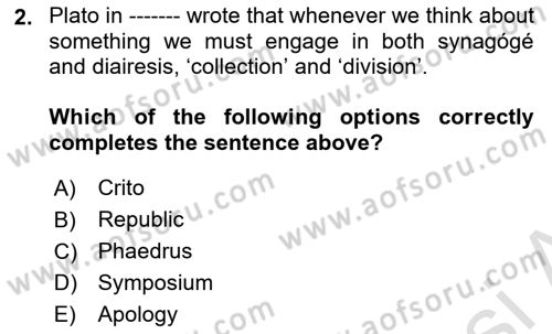 Political Science Dersi 2020 - 2021 Yılı Yaz Okulu Sınav Soruları 2. Soru