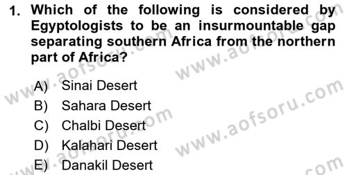 Contemporary World Civilizations Dersi 2021 - 2022 Yılı Yaz Okulu Sınav Soruları 1. Soru