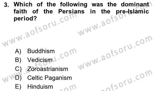 Contemporary World Civilizations Dersi 2023 - 2024 Yılı (Vize) Ara Sınav Soruları 3. Soru