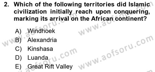 Contemporary World Civilizations Dersi 2023 - 2024 Yılı Yaz Okulu Sınav Soruları 2. Soru
