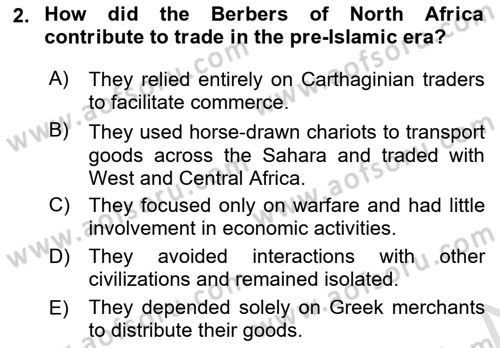 Contemporary World Civilizations Dersi 2025 - 2026 Yılı (Vize) Ara Sınav Soruları 2. Soru