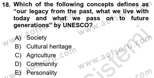 International Politics Dersi 2021 - 2022 Yılı (Final) Dönem Sonu Sınav Soruları 18. Soru