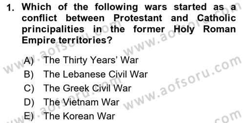 International Politics Dersi 2021 - 2022 Yılı Yaz Okulu Sınav Soruları 1. Soru