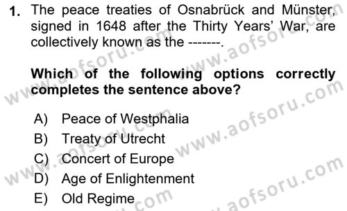 International Politics Dersi 2022 - 2023 Yılı Yaz Okulu Sınav Soruları 1. Soru