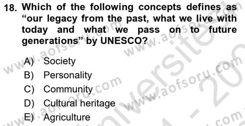 International Politics Dersi 2024 - 2025 Yılı (Final) Dönem Sonu Sınav Soruları 18. Soru