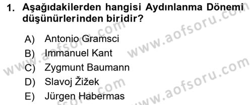 Uluslararası Politika 1 Dersi 2018 - 2019 Yılı (Final) Dönem Sonu Sınav Soruları 1. Soru