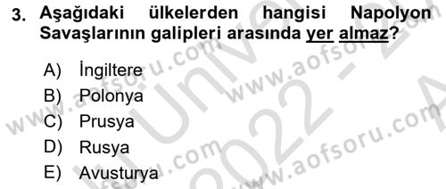 Uluslararası Politika 1 Dersi 2022 - 2023 Yılı (Vize) Ara Sınav Soruları 3. Soru
