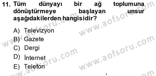 Uluslararası Politika 2 Dersi 2014 - 2015 Yılı (Final) Dönem Sonu Sınav Soruları 11. Soru