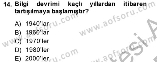 Uluslararası Politika 2 Dersi 2014 - 2015 Yılı (Final) Dönem Sonu Sınav Soruları 14. Soru