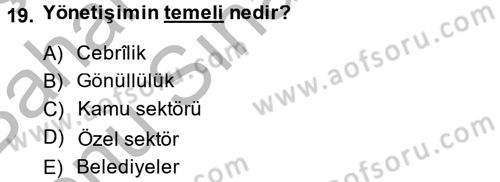 Uluslararası Politika 2 Dersi 2014 - 2015 Yılı (Final) Dönem Sonu Sınav Soruları 19. Soru